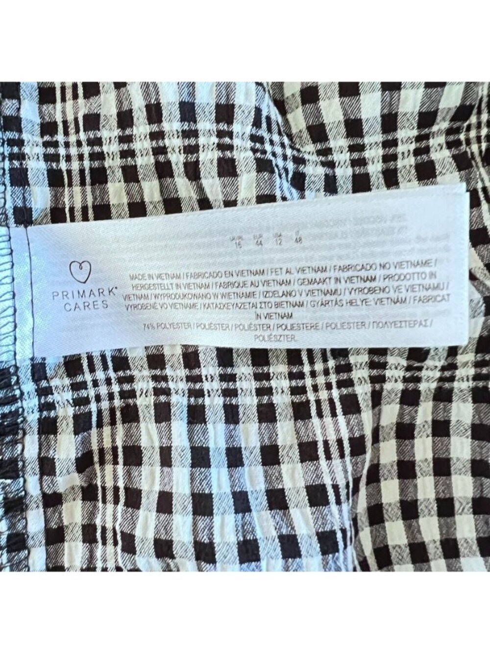 Coquette Womens 12 B&W Gingham Tiered Maxi Dress Cottagecore Milkmaid Feminine - Picture 7 of 15